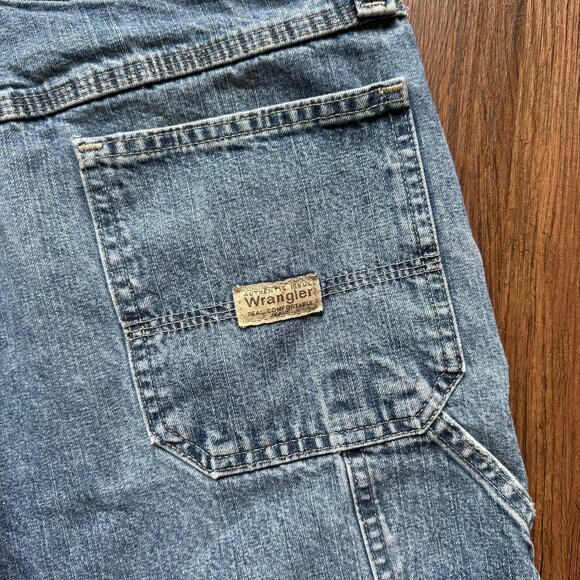 Wrangler Carpenter Denim Work Shorts – Men’s 33 – Utility Vintage Style - Picture 3 of 9